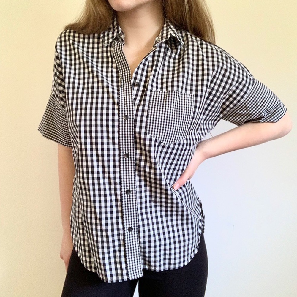 Madewell Multi Checkered Courier Button-Down Shir… - image 2